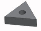 Triangle Inserts, 60°,Negative, With Hole