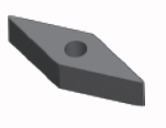Diamond Inserts,35°,Negative,With Hole