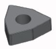 Trigon Inserts,80°,Negative,With Hole